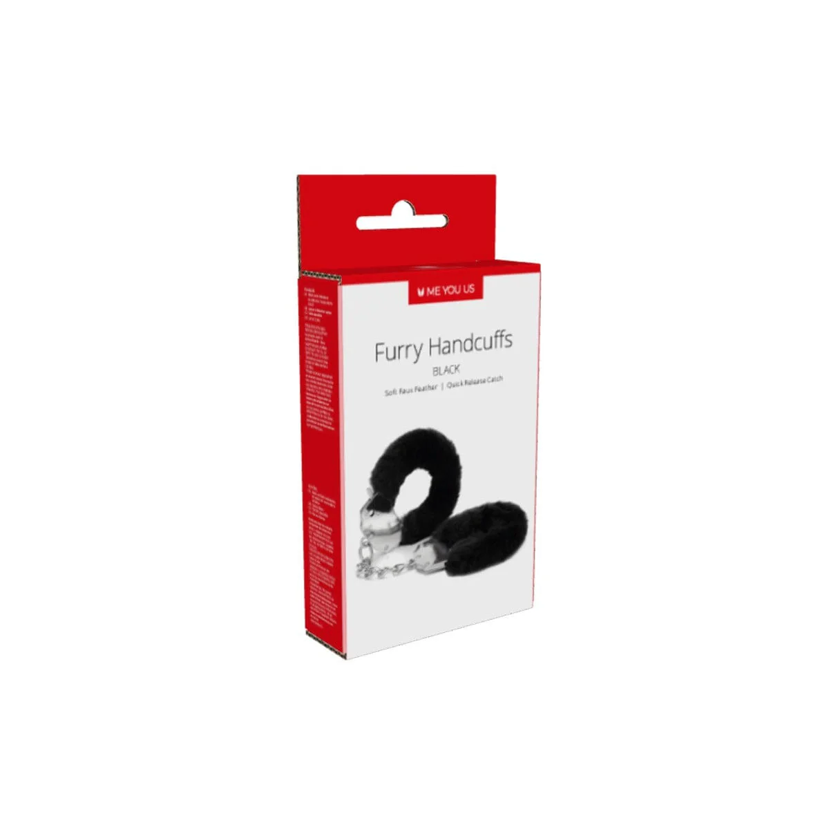 Fluffy Cuffs with Quick-Release Locking Mechanism - Metal Cuffs with Furry Trim - Image 2