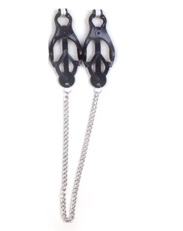Clover Nipple Clamps with Chain for Sensory Play – Scandals Adult Store - Image 7