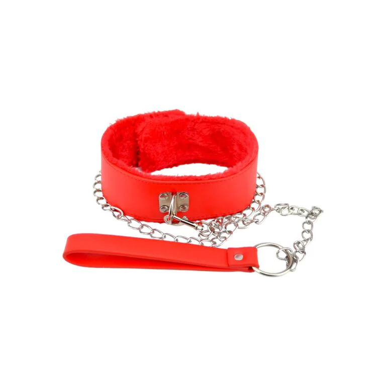 Furry Collar with Leash - Soft Comfort & Stylish Design for Submissives - Image 5