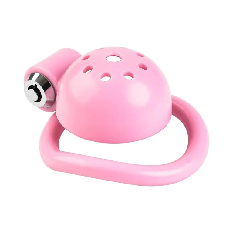 Impound Snare Sissy Cock Cage - Male Chastity Device with Key, Multiple Base Rings - Image 4