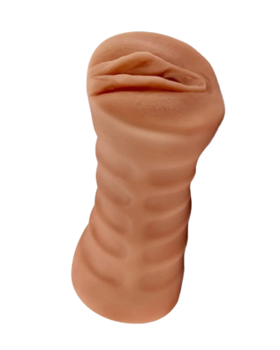 Julieta Realistic Male Vibrator - Soft, Waterproof, Ribbed Canal, 1 Speed Bullet, Open-Ended Design - Image 3