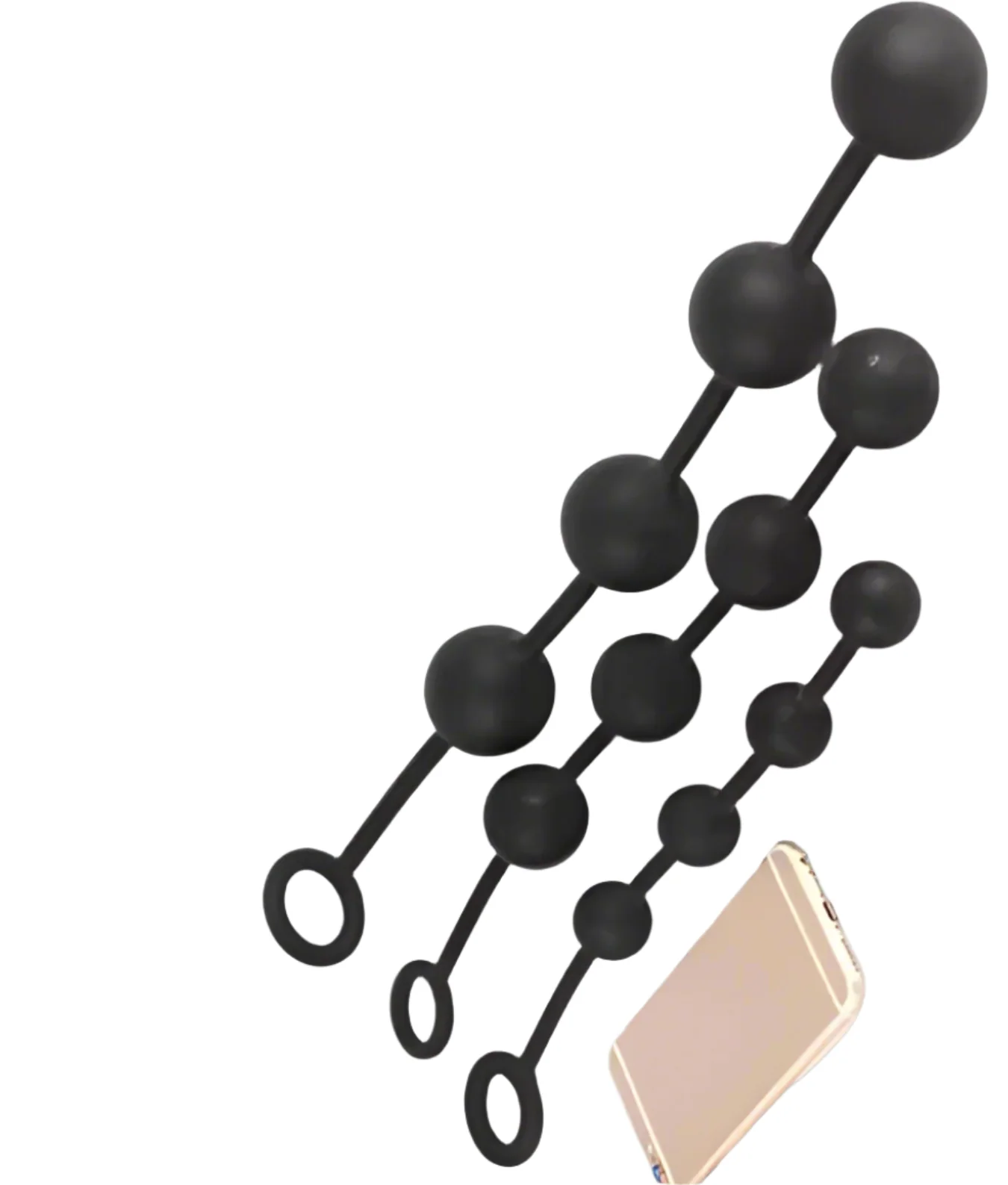 Large Silicone Anal Beads for Advanced Play in 3 Sizes by Scandals - Image 7