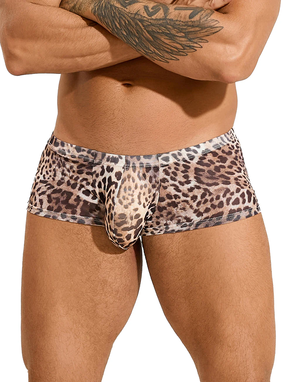 Sexy Mesh Leopard Print Men's Boxer Brief by Scandals - Image 2