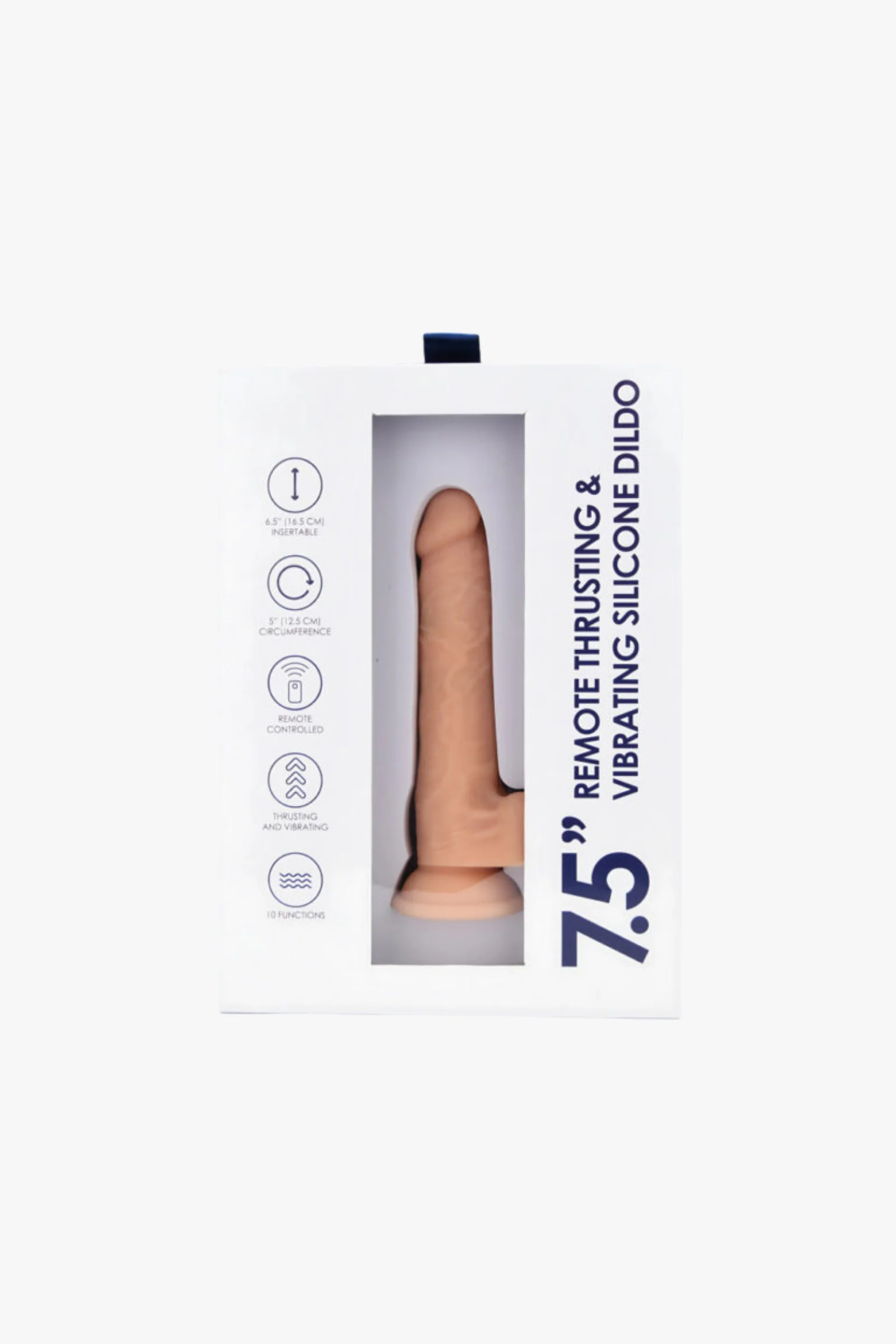 Loving Joy 7.5″ Remote Thrusting & Vibrating Silicone Dildo with 10 Functions & Suction Base - Image 7