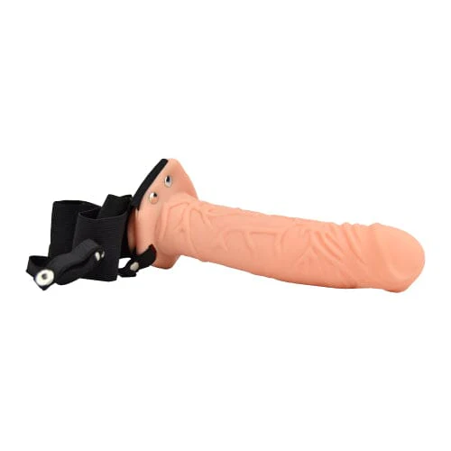Loving Joy 8 Inch Hollow Strap On Vanilla - Image 3