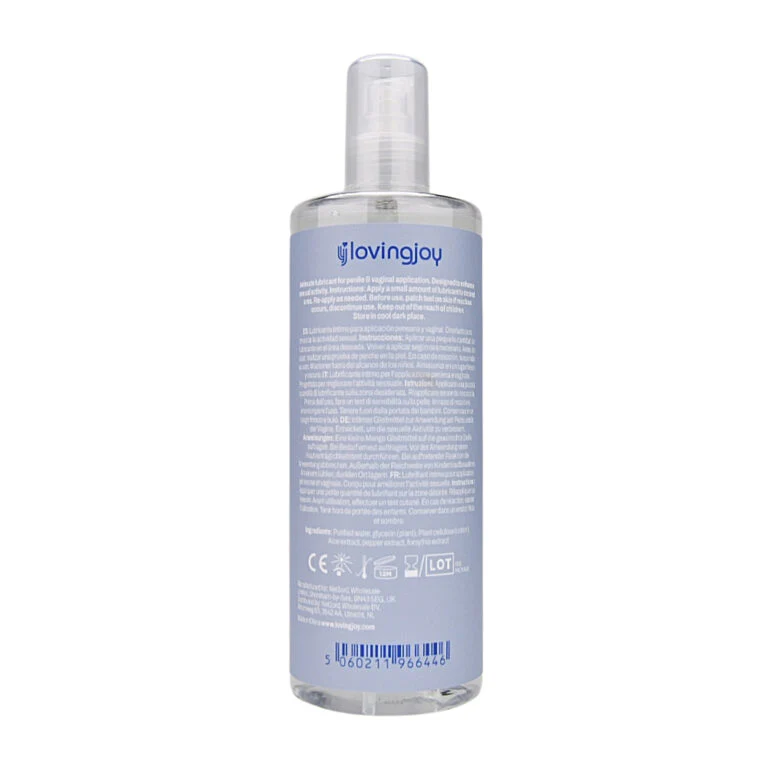 Loving Joy Slide Water-Based Lubricant - Vegan, Aloe Infused, pH Neutral, Safe For Toys & Condoms - Image 5
