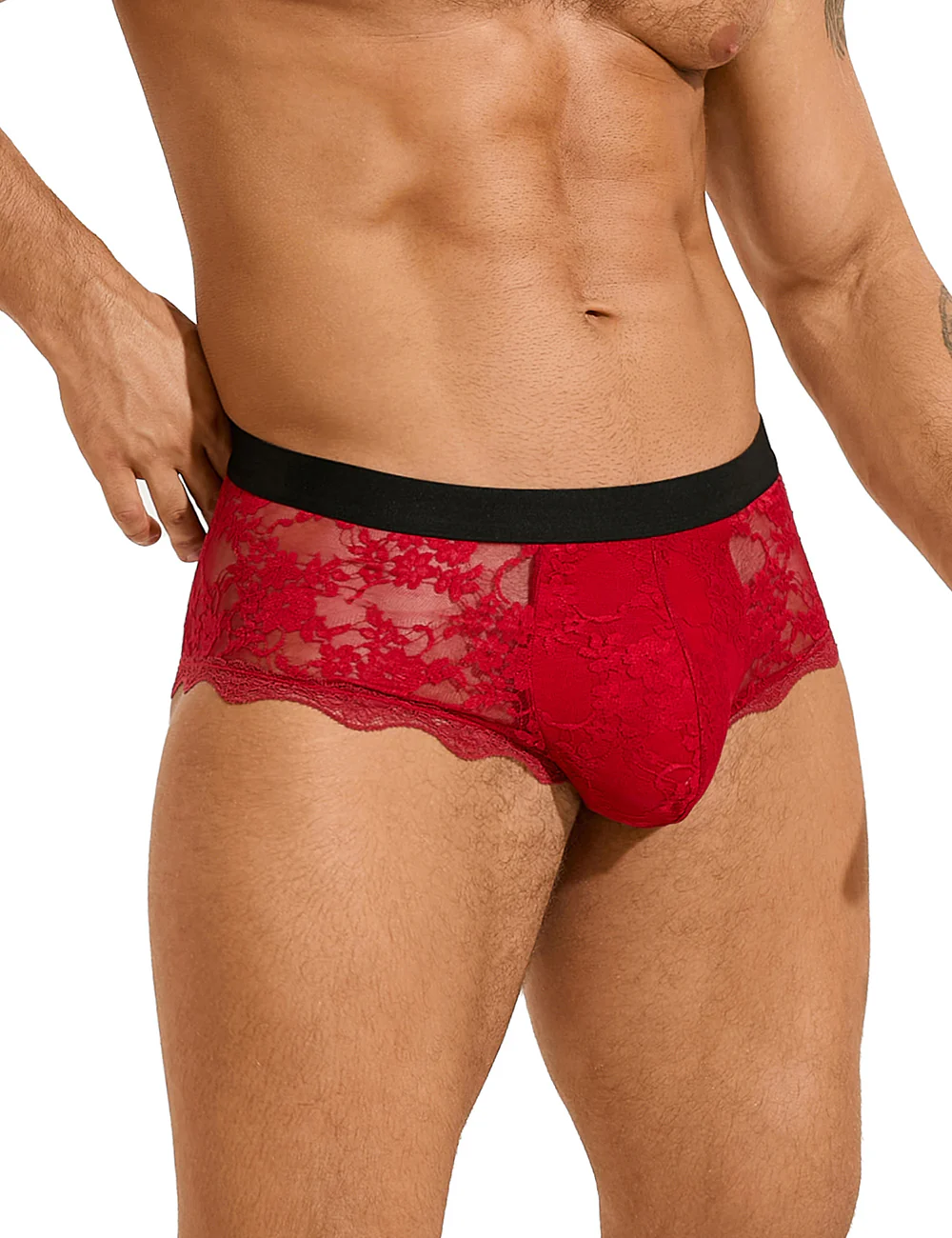 Men's Sexy Lace See-Through Briefs by Scandals Menswear - Image 9