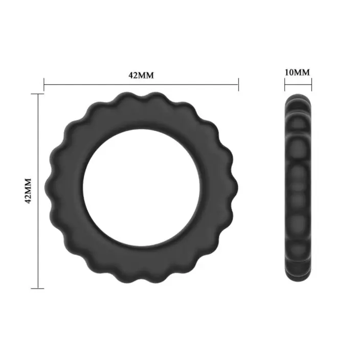 Pretty Love Titan Silicone Ring – Flexible Stretch Cock Ring, Available in 3 Styles - Image 6
