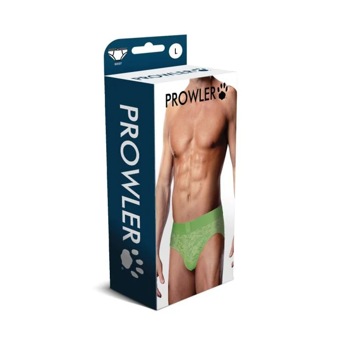 Prowler Vibrant Lace Brief Underwear in Neon Green - Image 4