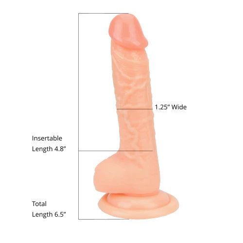 Realistic Dildo with Balls: Suction Cup Dildo for Lifelike Sensations by Loving Joy - Image 5