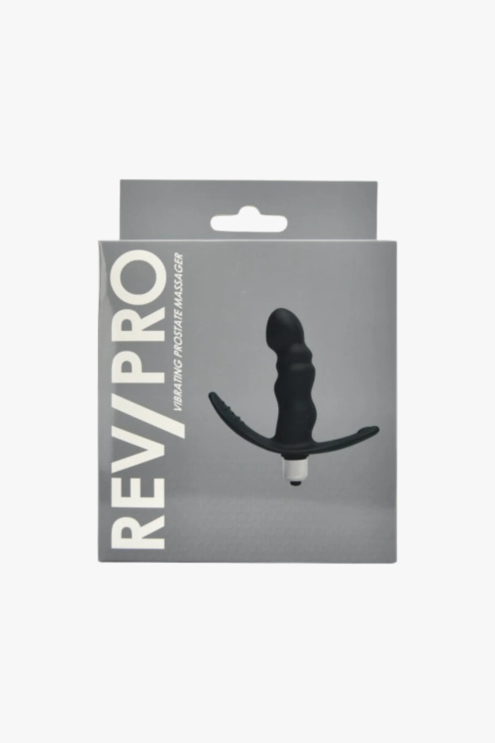 Rev-Pro Vibrating Prostate Massager With Bulbous Tip, Ribbed Design & Removable Bullet Vibrator - Image 3
