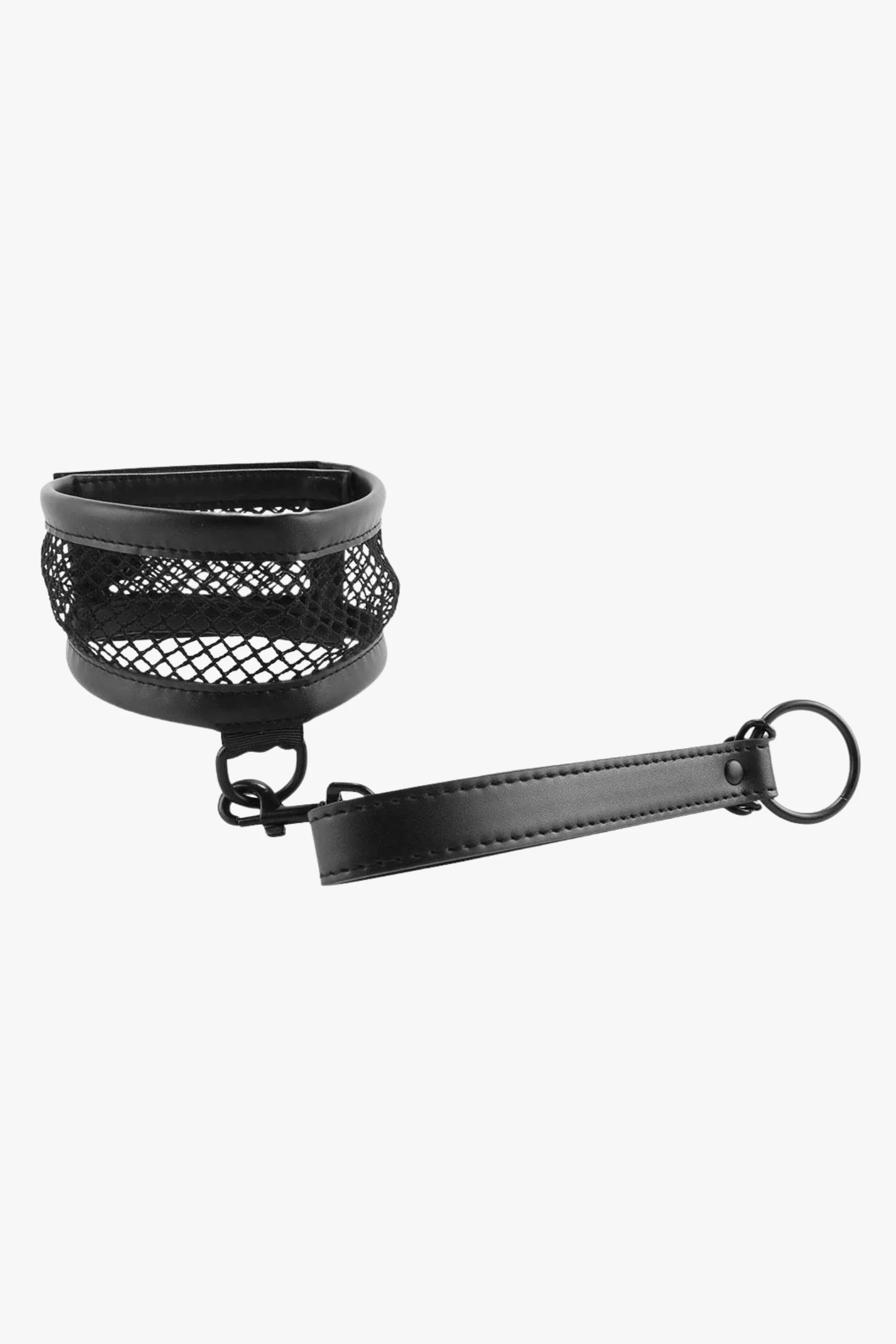 S&M Fishnet Collar & Leash Bondage Set - Image 2