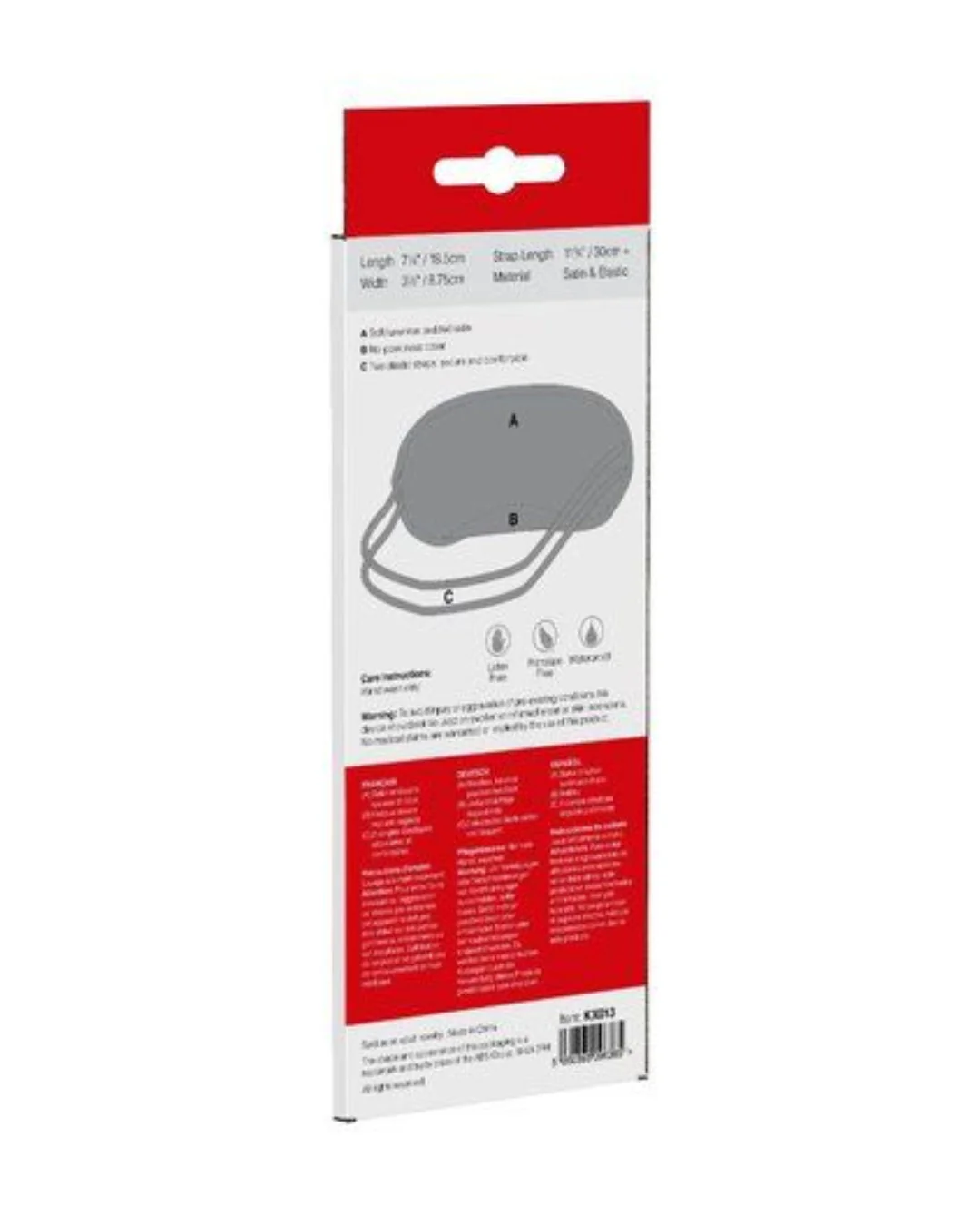 Padded Blindfold - Comfortable Satin Material - No-Peek Nose Cover - Image 4