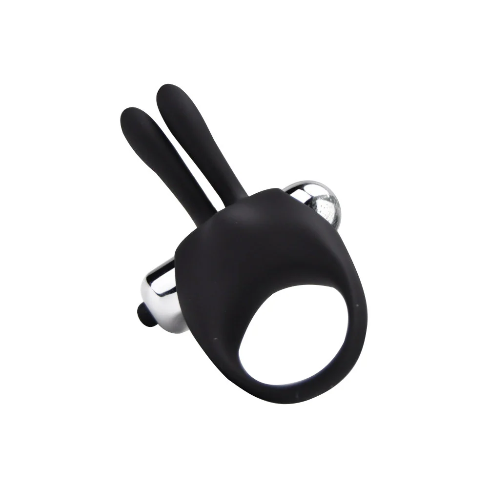 Loving Joy Silicone Vibrating Rabbit Cock Ring - Image 5