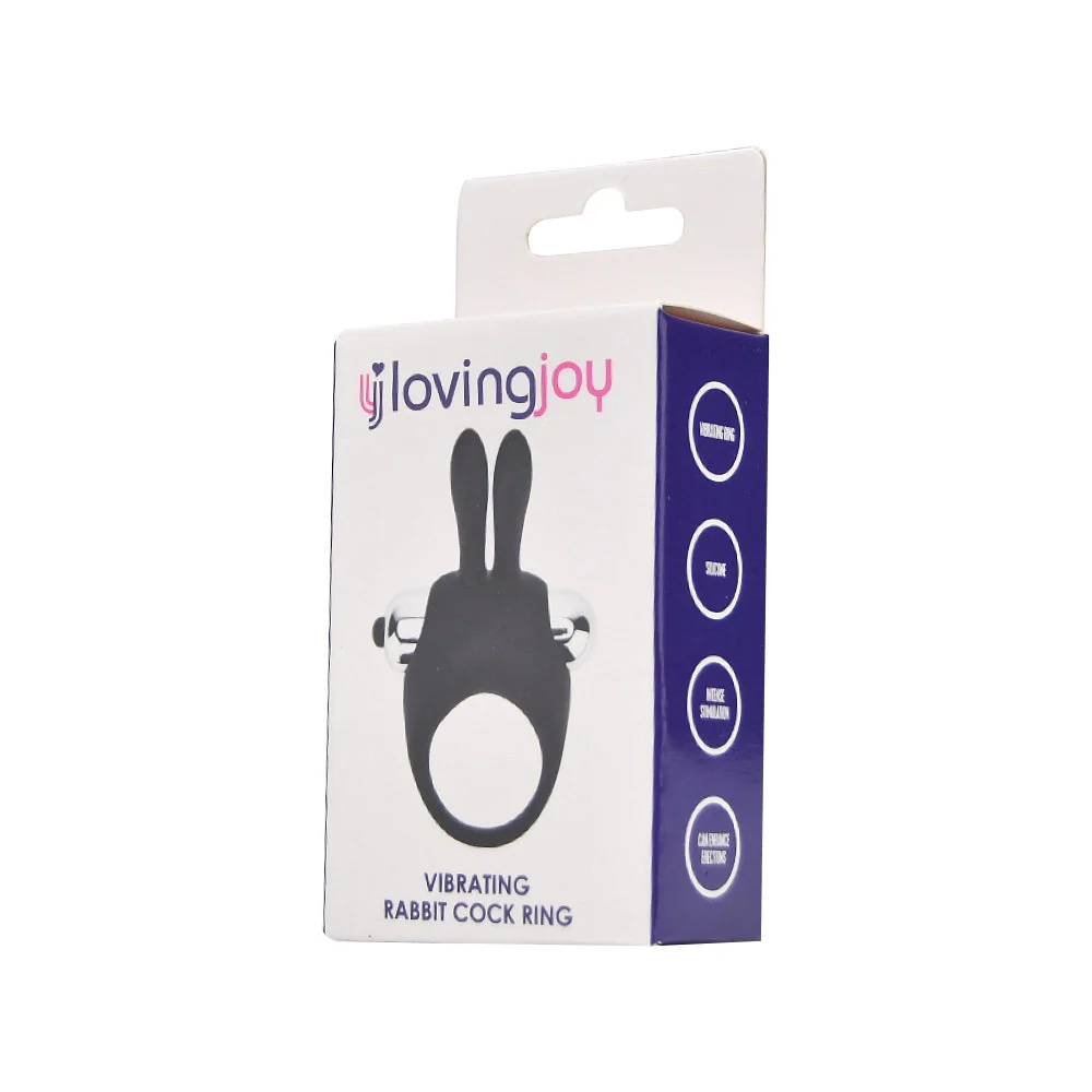 Loving Joy Silicone Vibrating Rabbit Cock Ring - Image 8